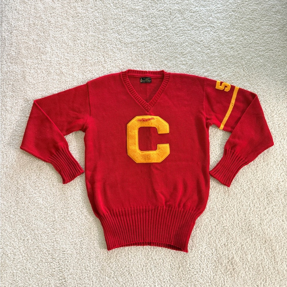 Vintage Vasity Letterman School Sweater